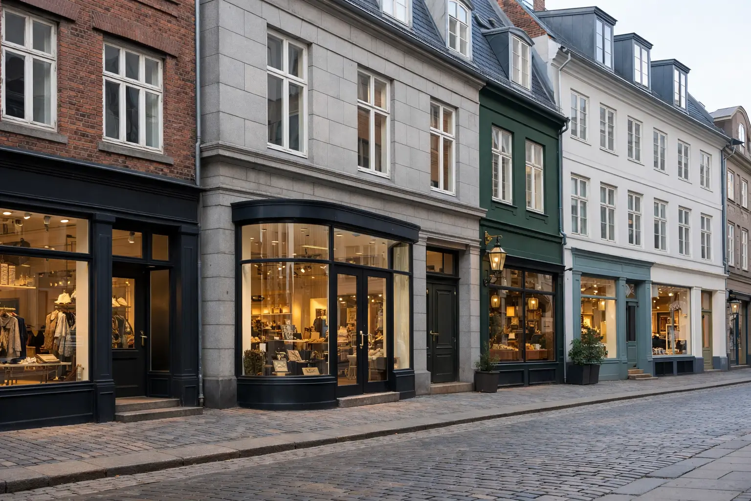 butik og restaurant til leje i Danmark